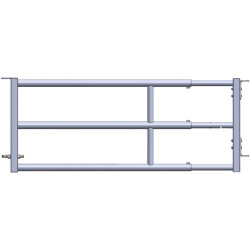 Panneau 3 lisses extensible Ø 60 mm H. 0,79 m pour passage robot racleur - 2/3 m